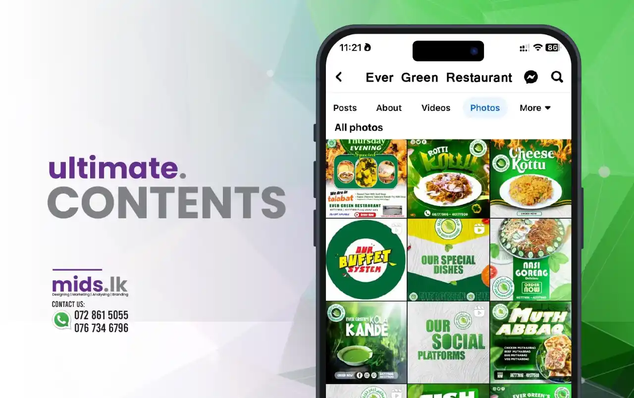 Restaurant social media creative by Mids Marketing